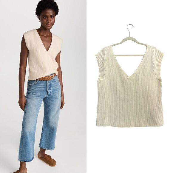 Mara Hoffman V neck sweater vest - Picture 1 of 5